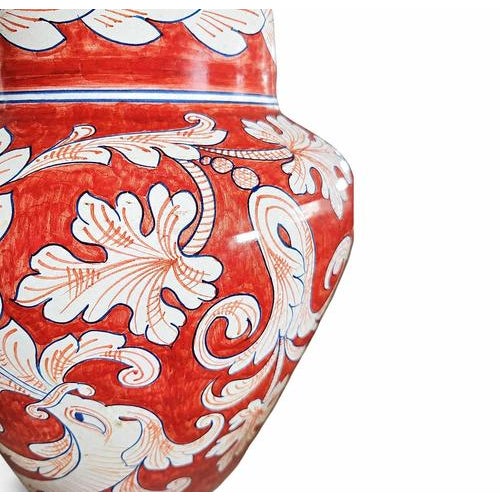 Baroque Sicilian Baroque Style Ceramic Lamp For Sale - Image 3 of 9
