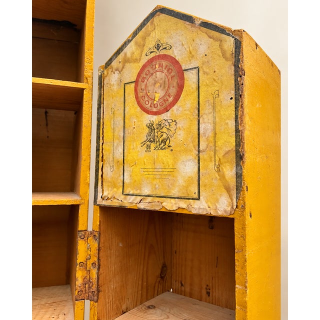 Blue French La Fixine Advertising Shop Display Cabinet, 1920s For Sale - Image 8 of 12