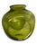 Glass Large 1950s Winslow Anderson for Blenko Attributed Dimpled Lime Green Chartruse Art Glass Vessel For Sale - Image 7 of 8