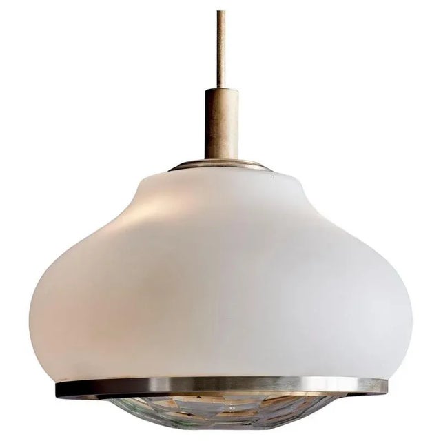 Opaque Glass Pendant by Pia Guidetti Crippa for Lumi Milano, 1960s For Sale - Image 14 of 14