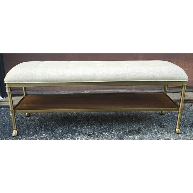 Inspired by antique French tables, this Bench is perfect for use at the foot of the bed or in a spacious entry. It...