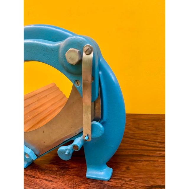 Danish Baby Blue Bread Cutter From Royal Raadvad, 1970s For Sale - Image 4 of 12