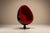 Postmodern Egg Pod Chair in Black and Red by Eero Aarnio, 1960s For Sale - Image 3 of 17