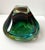 Mid 20th Century Murano Sommerso Art Glass Bowl in Green, Teal and Amber For Sale - Image 12 of 12