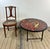 Black Vintage Round Graphic Red and Yellow Ceramic Coffee Table, 1960s For Sale - Image 8 of 12