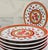 Hollywood Regency Vintage Heinrich & Co. “Gypsy” Floral Porcelain Dessert Plates, Set of 6, Germany For Sale - Image 3 of 8
