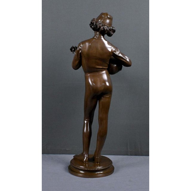 Dubois, The Florentine Singer, 1865, Bronze For Sale - Image 18 of 18