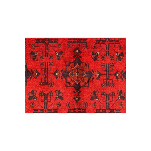 Fine Quality Hand Knotted Afghan Khal Mohammadi Wool Area Rug 7.6 X 5.11 Ft For Sale - Image 11 of 14