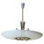 Mid-Century Brass and Textured Glass Pendant, 1950s For Sale - Image 10 of 16