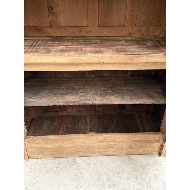 19th Century Empire Oak China Cabinet For Sale - Image 12 of 13