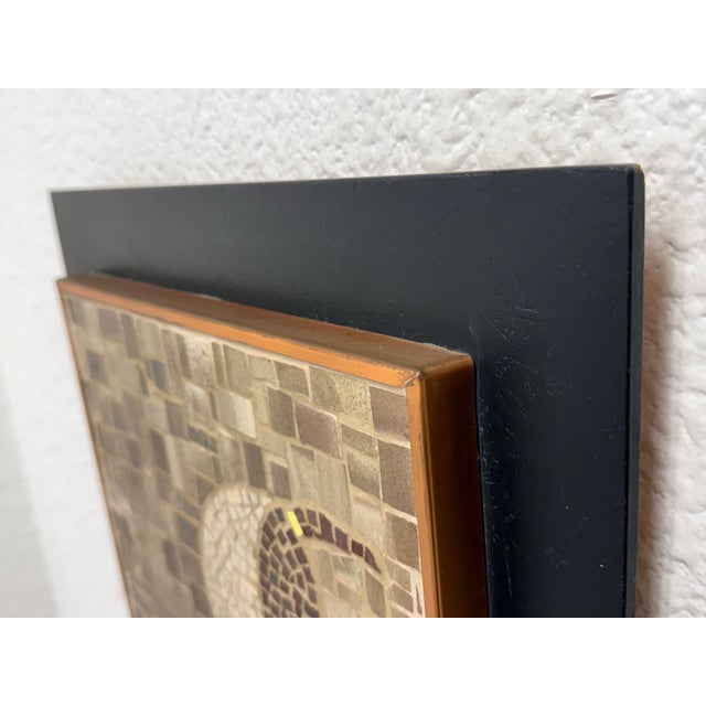 Late 20th Century Vintage Mosaic Tile Art Piece, Framed For Sale - Image 5 of 12