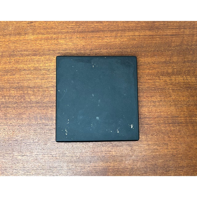 Vintage Black Glass Ashtray, 1980s For Sale - Image 9 of 15