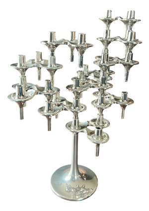 Orion Candleholder and Stand from BMF - Stoff und Nagel, 1970s, Set of 11