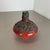 Ceramic Red Black Ceramic Pottery UFO Vase from Otto Keramik, Germany, 1970s For Sale - Image 7 of 18