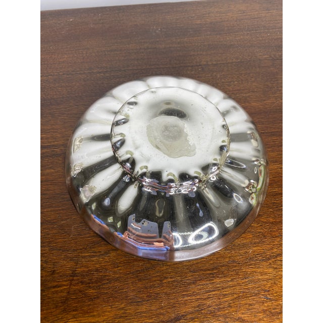 Antique Mercury Glass Handled Tea Cup and Saucer For Sale - Image 11 of 12