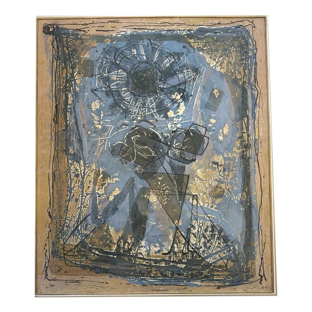 Modernist Artist, Abstract Figure Composition, Oil Painting on Canvas For Sale