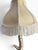 Gold Bird on Tree Trunk Table Lamp With Fringed Scalloped Shade | Hollywood Regency For Sale - Image 8 of 9