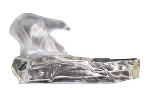 Art Deco Ashtray by Karl Zentner for Glasswork Libochovice, 1930s
