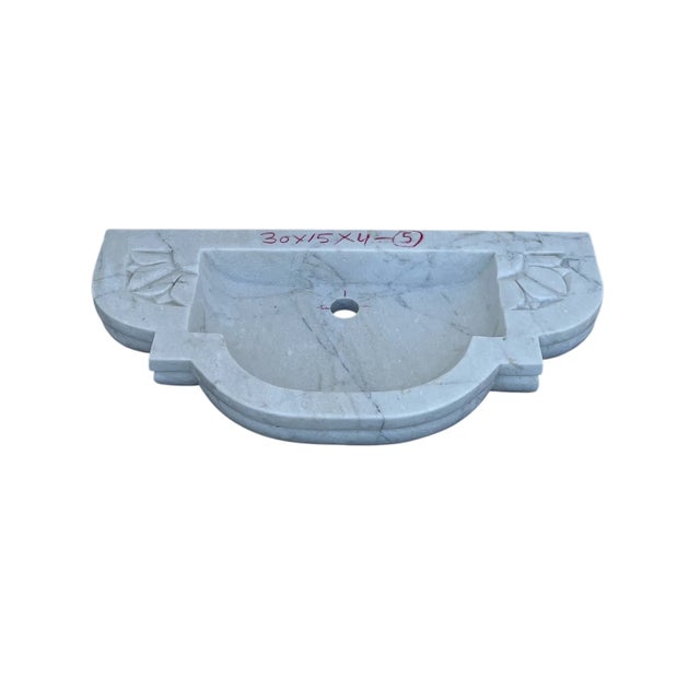 Marble Wall Mount Sink - Contemporary Farmhouse Homes For Sale - Image 4 of 6