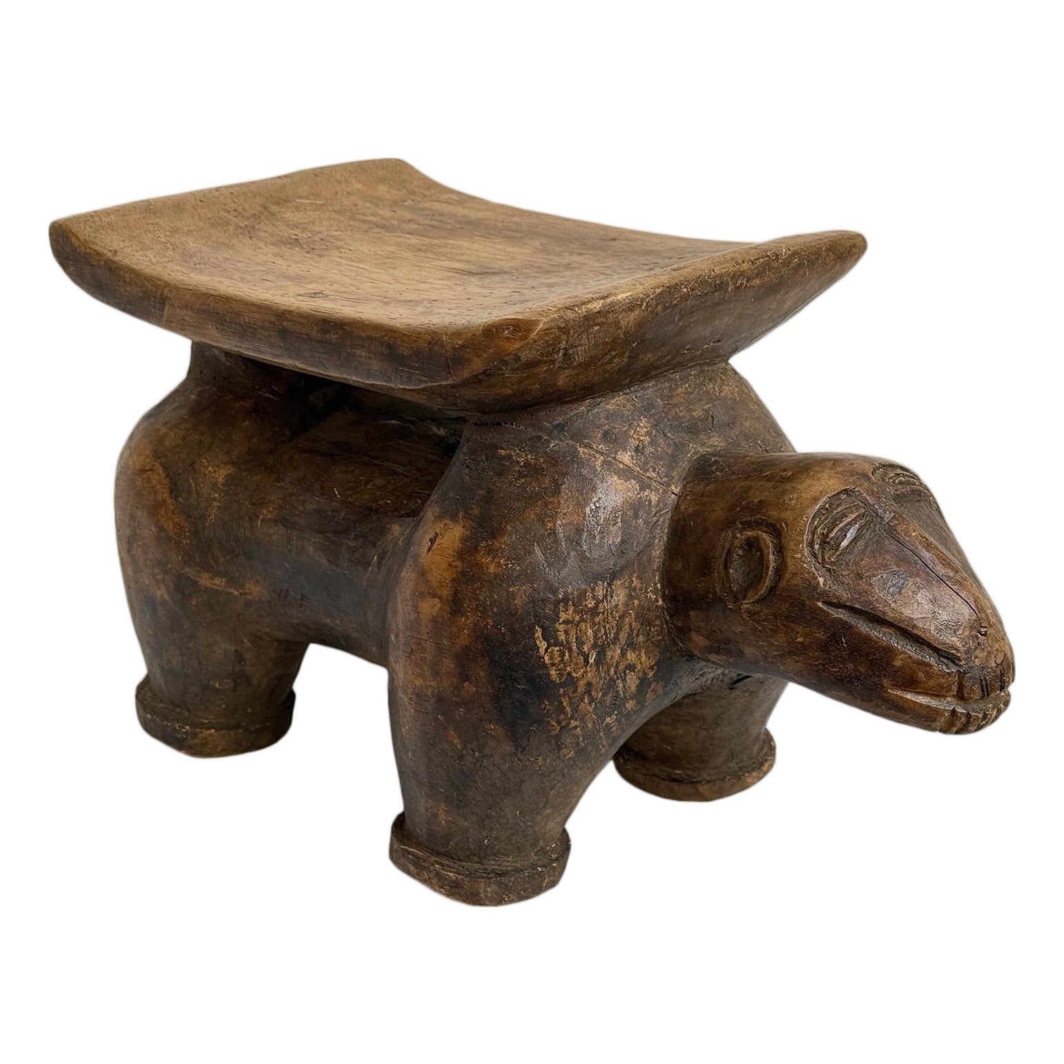 Old Antique Baule Monkey Stool 1920s | Chairish