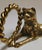 For your consideration. . . An exquisite rare vintage set of ornate gleaming brass Jaguar napkin ring holders. These...