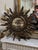 Traditional 1940s Pair of Italian Silver Wood Sunburst Mirrors For Sale - Image 3 of 6