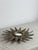 Gold Sunburst Mirror in Lead in the style of Line Vautrin, 1960s For Sale - Image 8 of 17