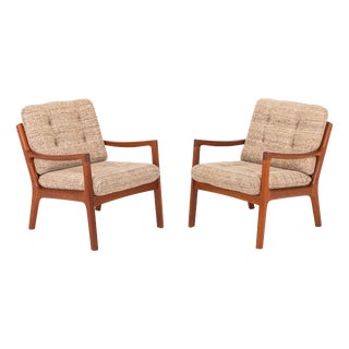 Easy Chairs by Ole Wanscher for France & Son, 1960s, Set of 2 For Sale