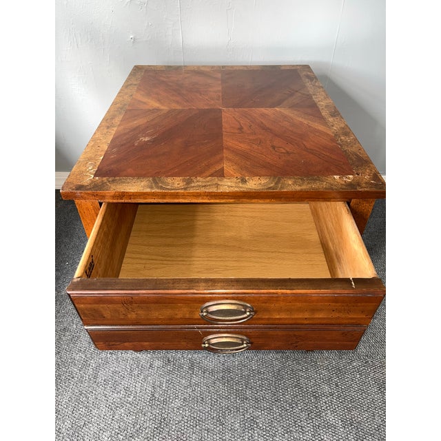 Federal-Style Mahogany Side Table With Marquetry - Lane For Sale In Greensboro - Image 6 of 7