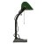 Green enamel, black cast iron desk light / banker’s lamp 2,5 meter black cotton flex, plug and pull switch. European Plug...