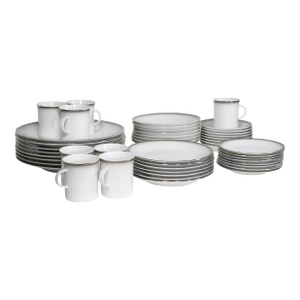 Mid 20th Century Service for 8 Rosenthal Evensong Mid Century Evensong Silver Rom Fine China