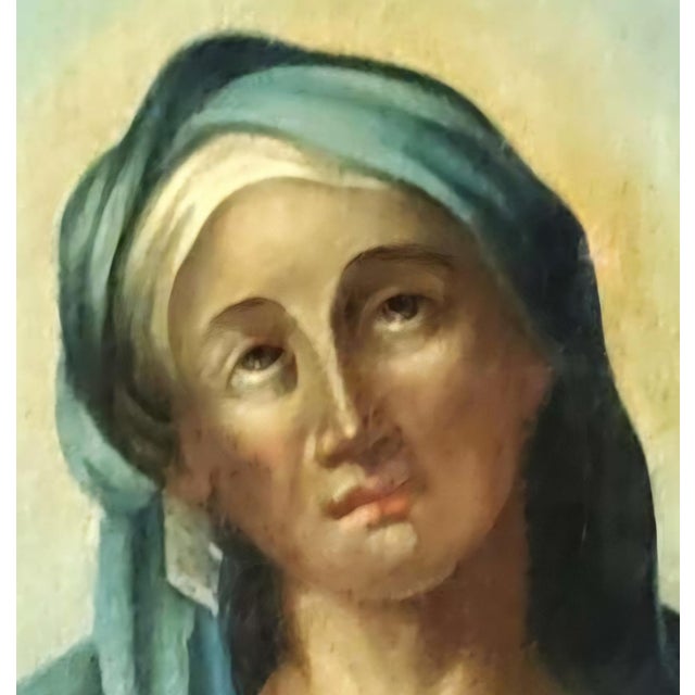 Wood The Education of the Virgin, Circle/Folower of Juan Carreño De Miranda (Spanish, 1614–1685), Late 17th Century. For Sale - Image 7 of 14