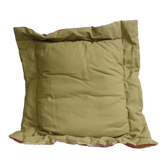 This is a pair of large cushions with square shape. It has color mix with graphic fabric cover - no zipper. Dimensions:...