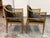 Circa 1835 Austrian Biedermeier Cherry Wood + Leather Arm Chairs, Pair For Sale In San Francisco - Image 6 of 12