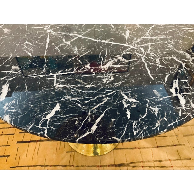 2020s Villa and Home Modern Black Marble Stockholm Dining Table/Center Table For Sale - Image 5 of 5