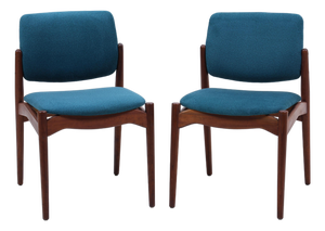 Vintage Model 66 Captain Teak Chairs by Erik Buch, 1960s, Set of 2