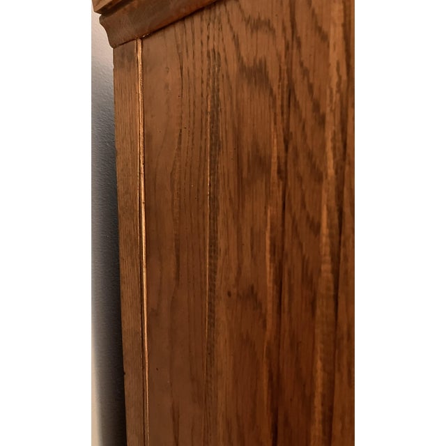 Wood Vintage A. Brandt Ranch Oak Sideboard Hutch For Sale - Image 7 of 12