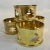 American 1970s Americana Hollywood Regency Brass Christmas Tree Napkin Rings - Set of 4. For Sale - Image 3 of 7
