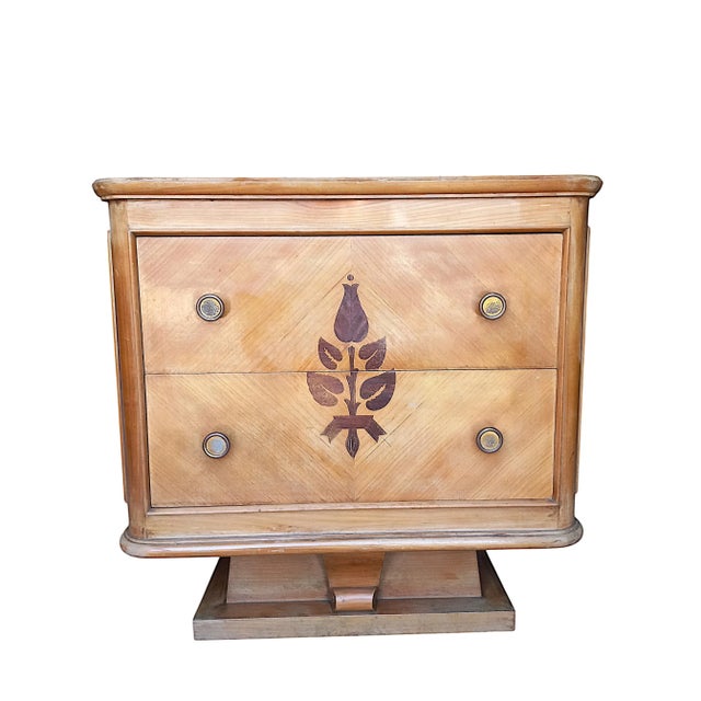 Small Art Deco Inlaid Chest of Drawers, 1930s For Sale - Image 14 of 14