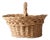 Vintage Wicker Basket With Handle For Sale