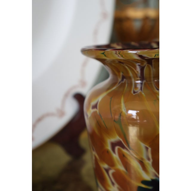 Joel O’Dorisio for Lost Angel Signed Handblown Studio Art Glass Vase For Sale - Image 12 of 15