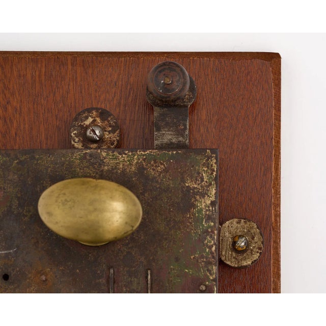 Mounted Antique Mansion Lock and Key For Sale - Image 9 of 10
