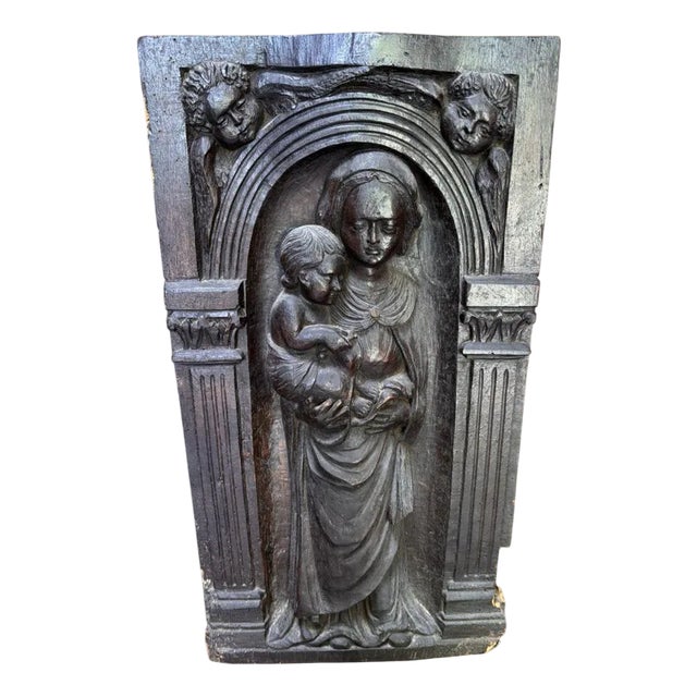Italian Sculpture of the Virgin and Child, 1600s For Sale