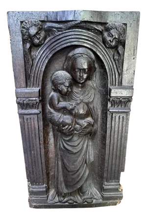 Italian Sculpture of the Virgin and Child, 1600s