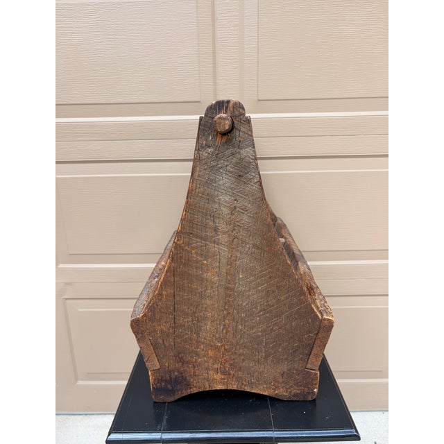 19th Century Hand Hewn Pine Garden Trug With Original Patina For Sale - Image 15 of 16