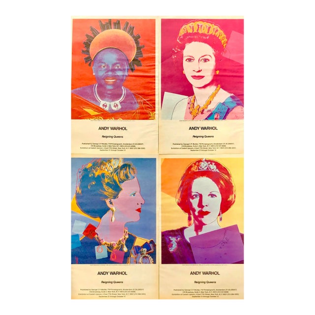 1980s Andy Warhol Queens Advertisements - Set of 4 For Sale