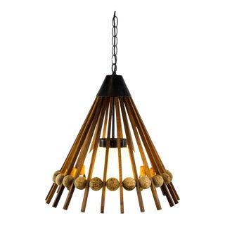 Mid-Century Modern Tepee Pendant Light For Sale