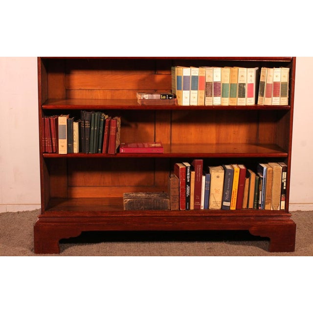 Large Open Oak Bookcase, 19th Century For Sale - Image 9 of 10