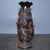 Brown Vintage Chinese Boxwood Carved Vase With Phoenix Motif For Sale - Image 8 of 9