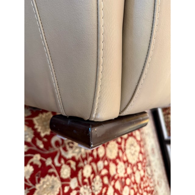 Natuzzi Editions Collection Leather Apartment Sofa For Sale - Image 10 of 12